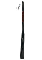 Sex and Mischief Mahogany Flogger - Black